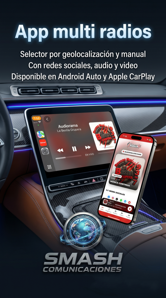 Aplicaciones para Android Auto y Apple CarPlay